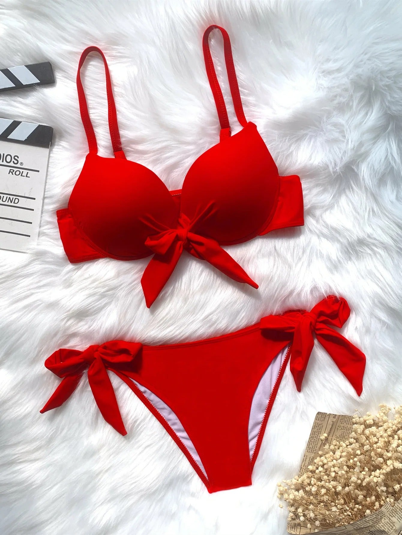 ZOE- Bikini dos piezas con top lazo.