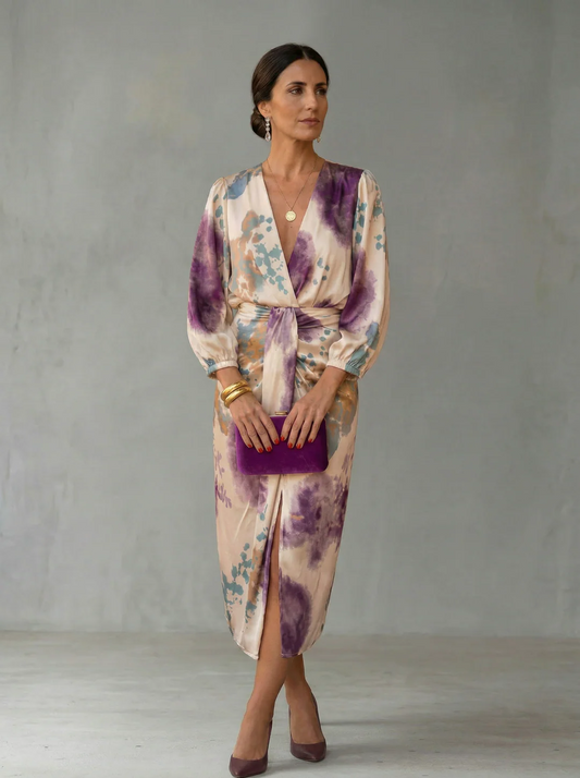 Vestido Midi Elegante Estampado