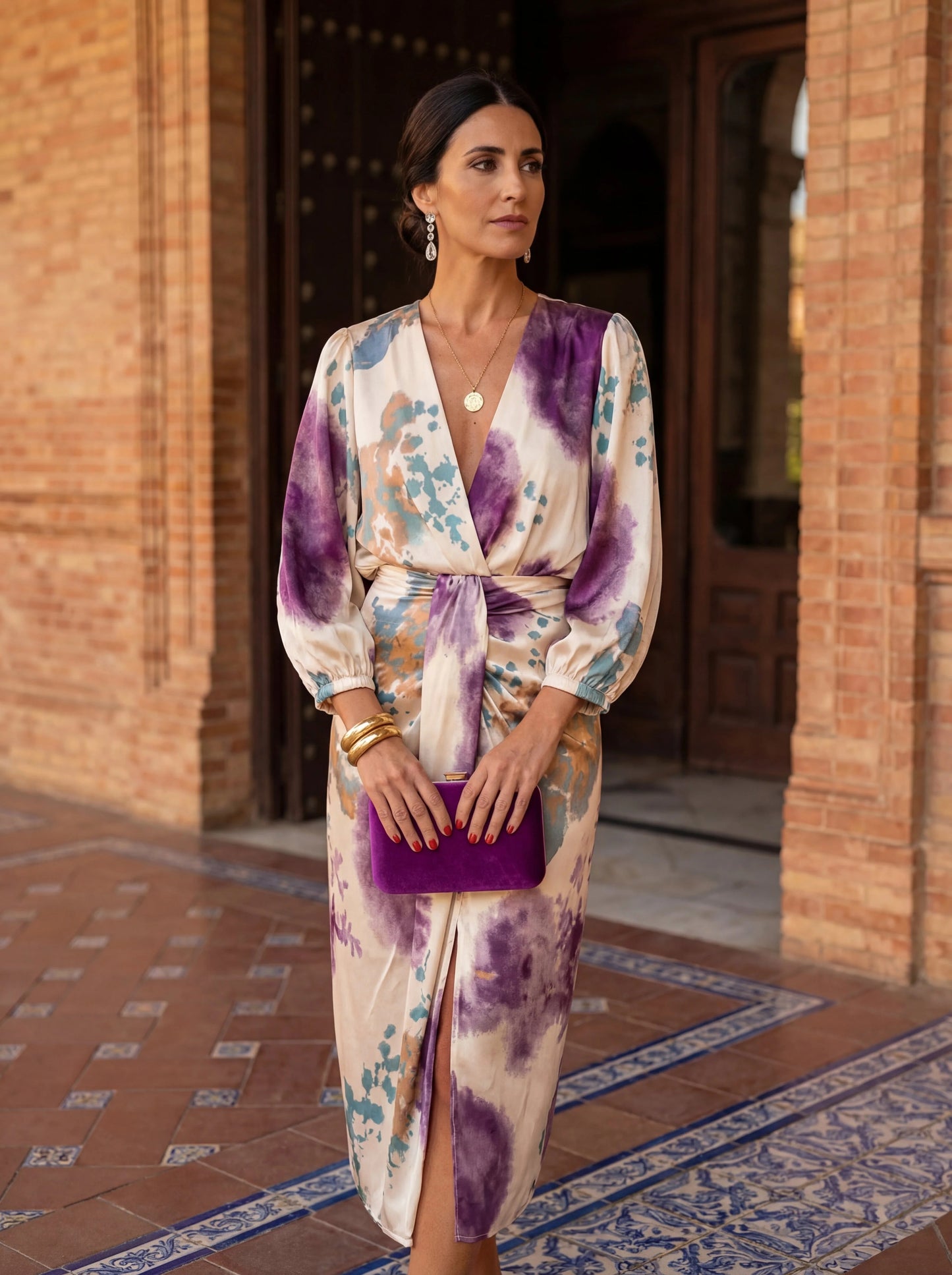 Vestido Midi Elegante Estampado