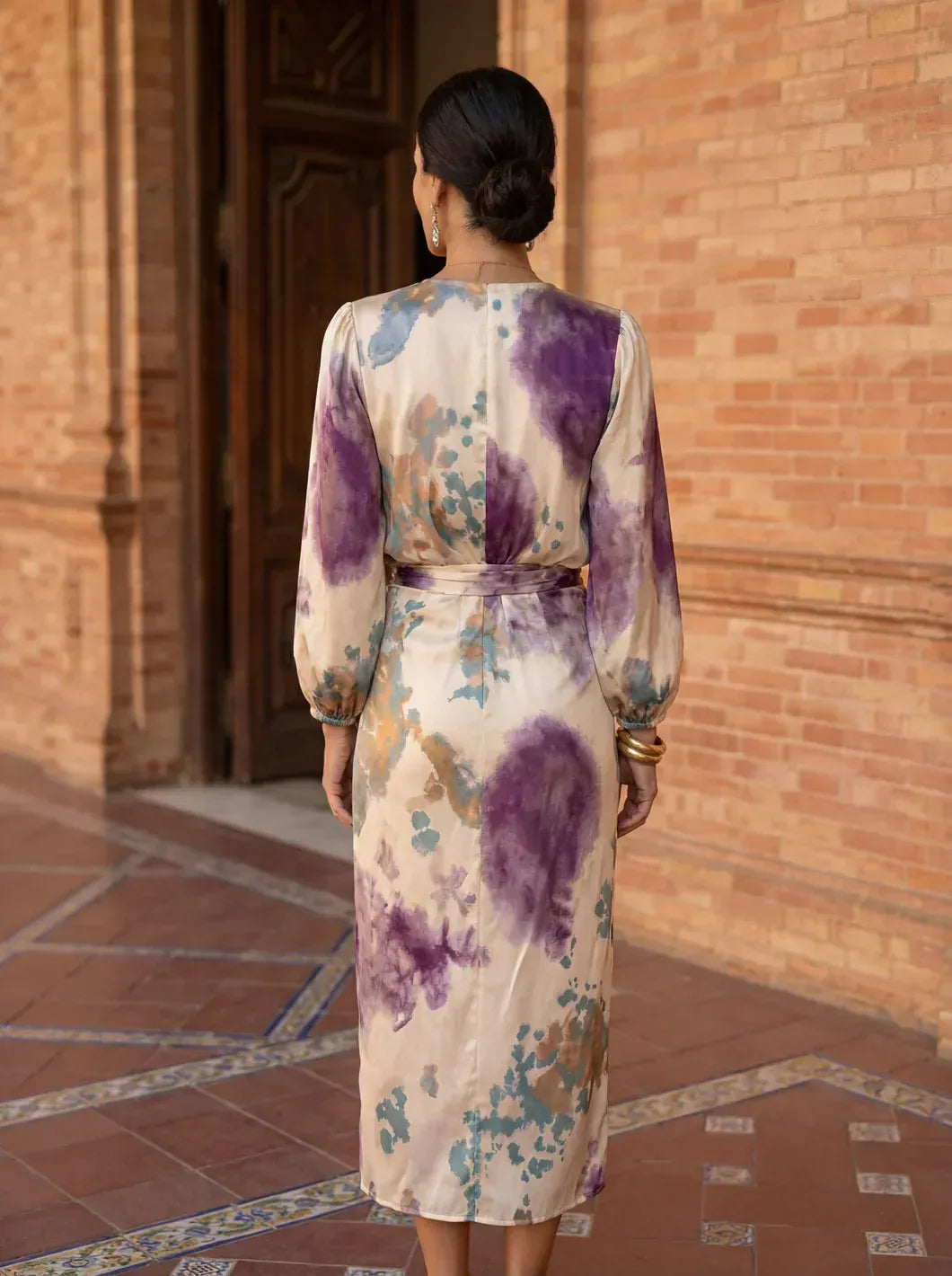 Vestido Midi Elegante Estampado