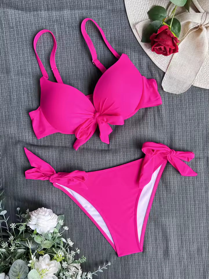 ZOE- Bikini dos piezas con top lazo.